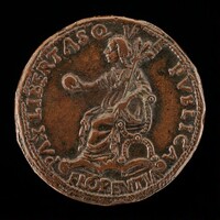 Florence Holding an Orb and Triple Olive Branch [reverse], Florentine 15th Century, probably 1465/1469