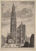 Antwerp Cathedral, Wenceslaus Hollar, 1649
