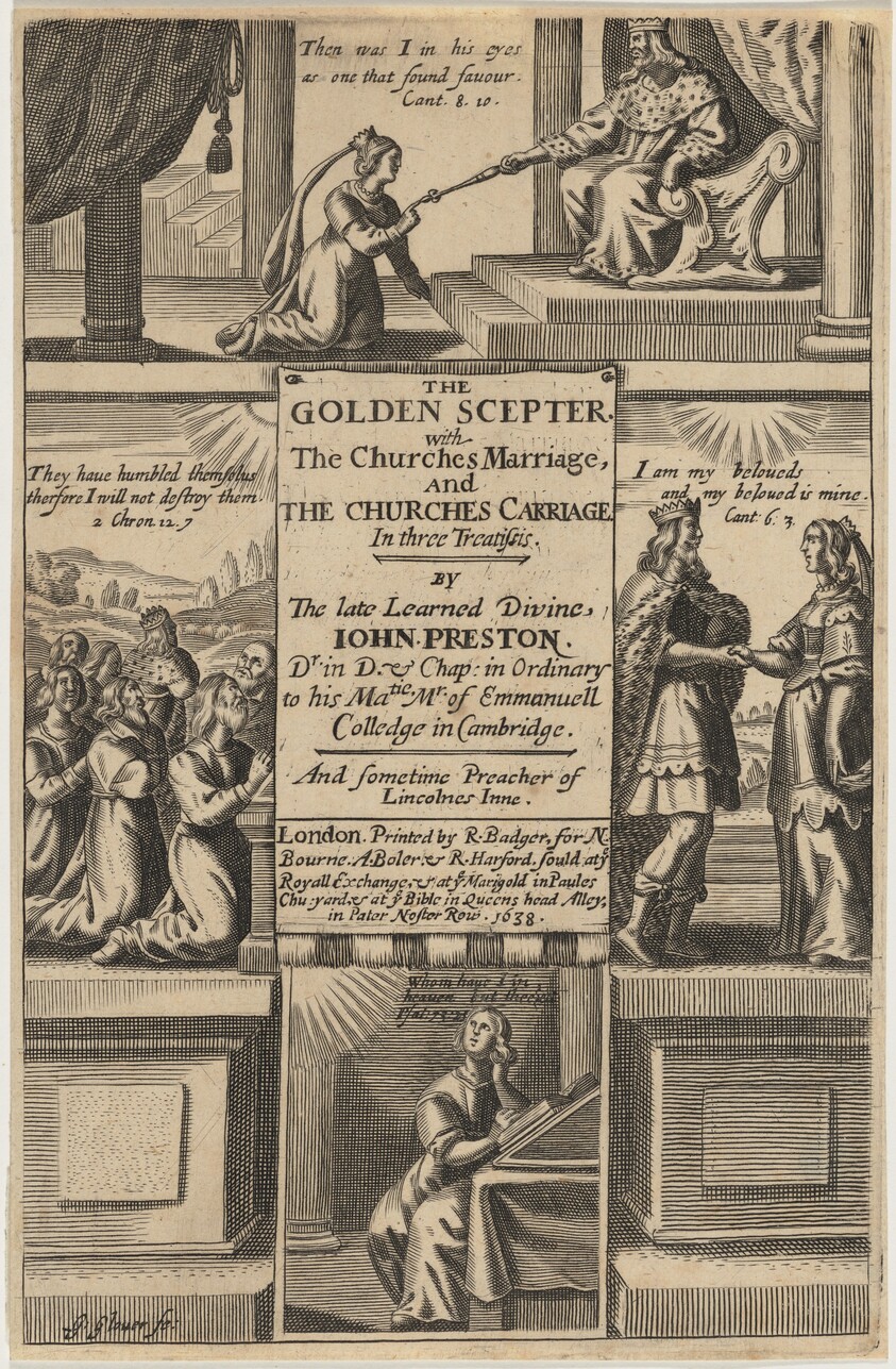 Title Page for The Golden Scepter, by John Preston