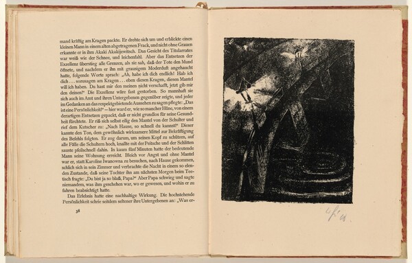 Die Kalinkin-Brücke, bei der es nachts spukt (The Kalinkin Bridge Which is Haunted at Night) (plate 12) from Der Mantel (The Coat)