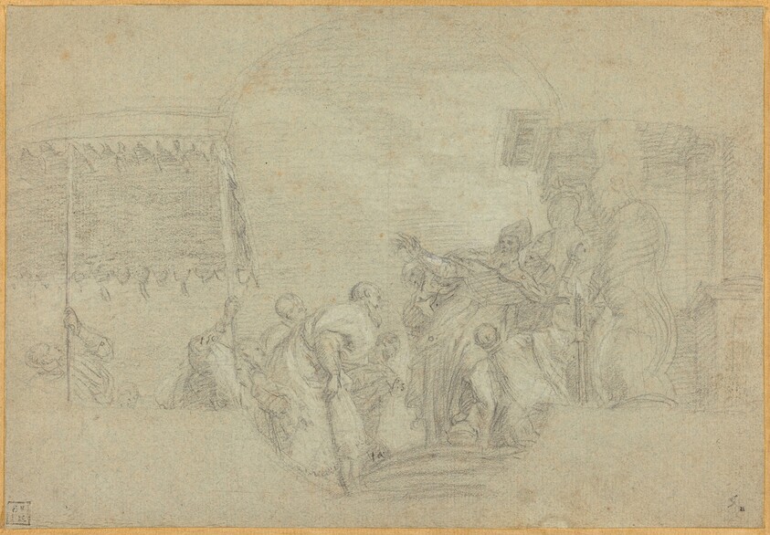 A Bishop Blessing a King