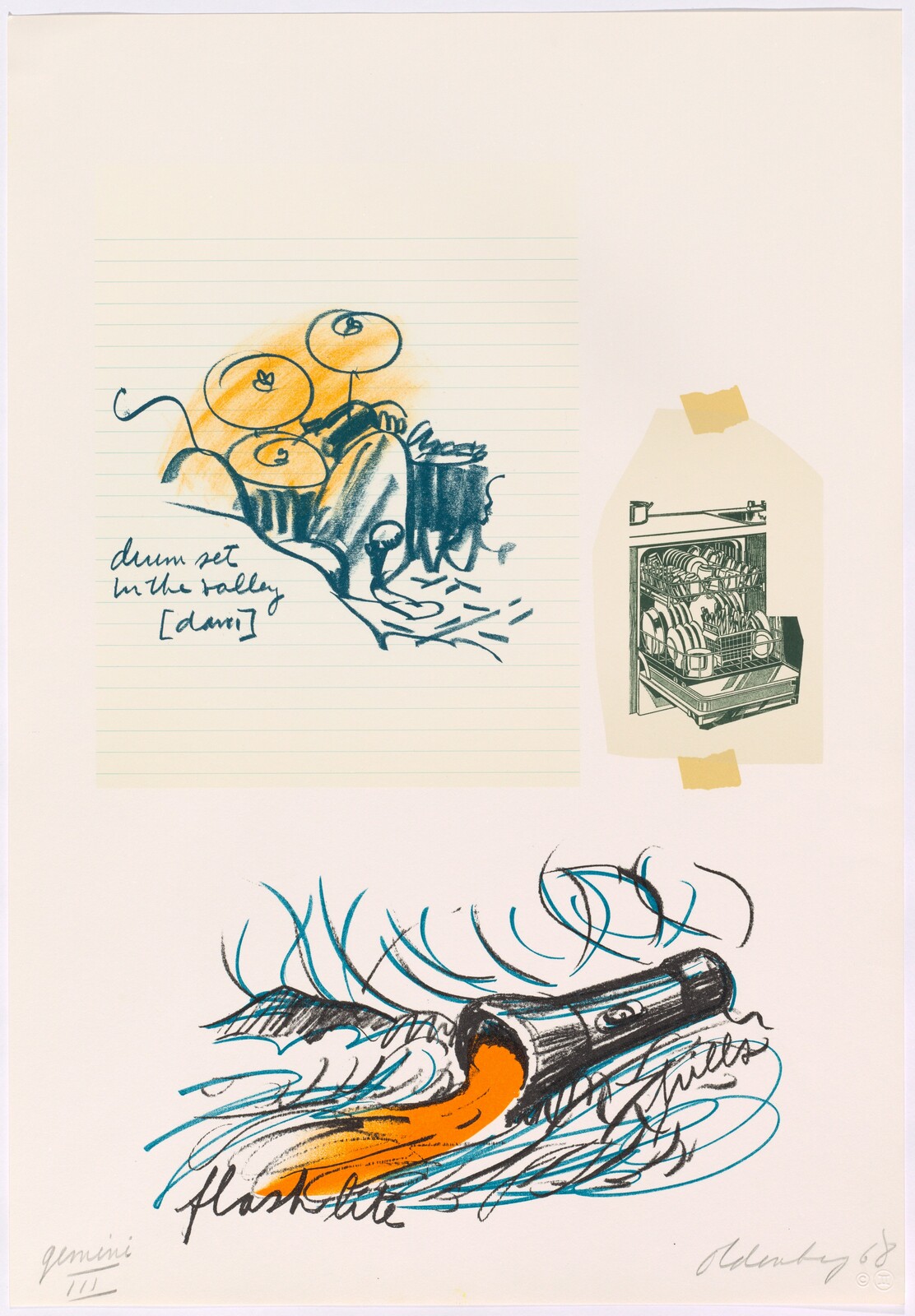 Untitled (Drum Set), Claes Oldenburg, 1968