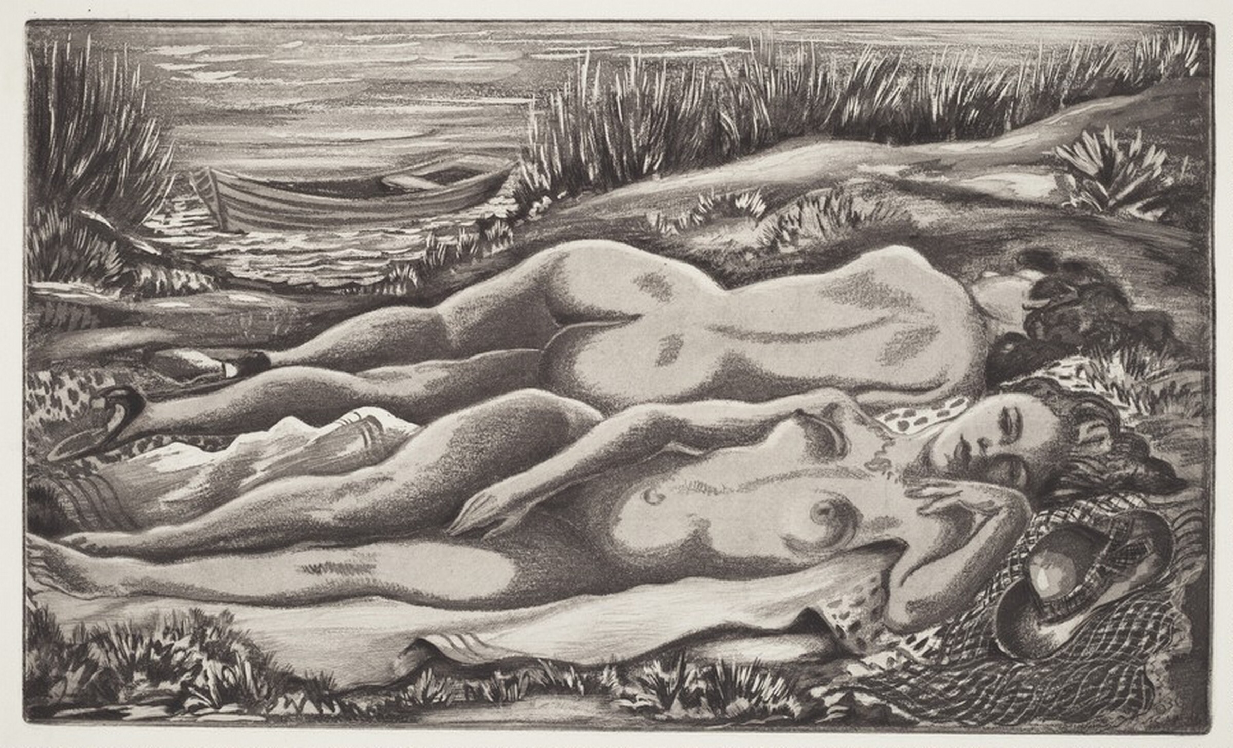 Sunbath, Emil Ganso, 1936