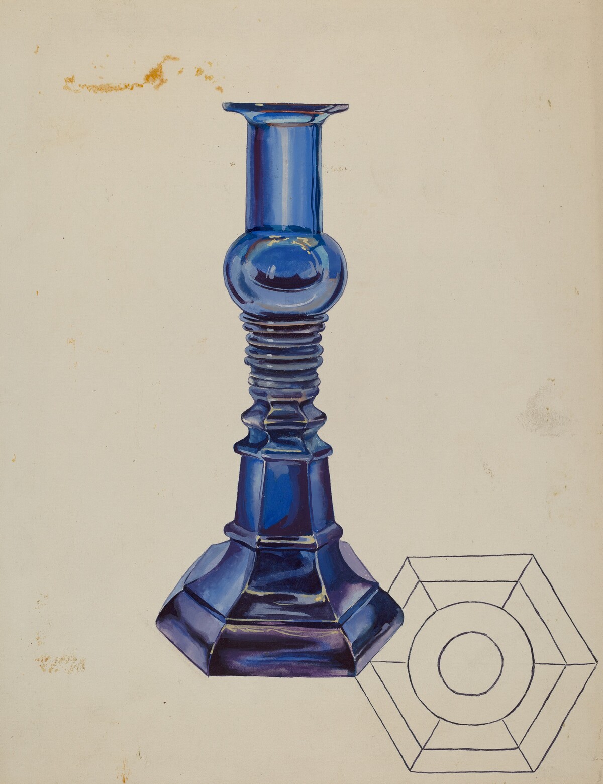 Glass Candlestick