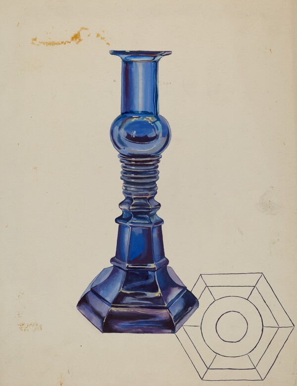 Glass Candlestick