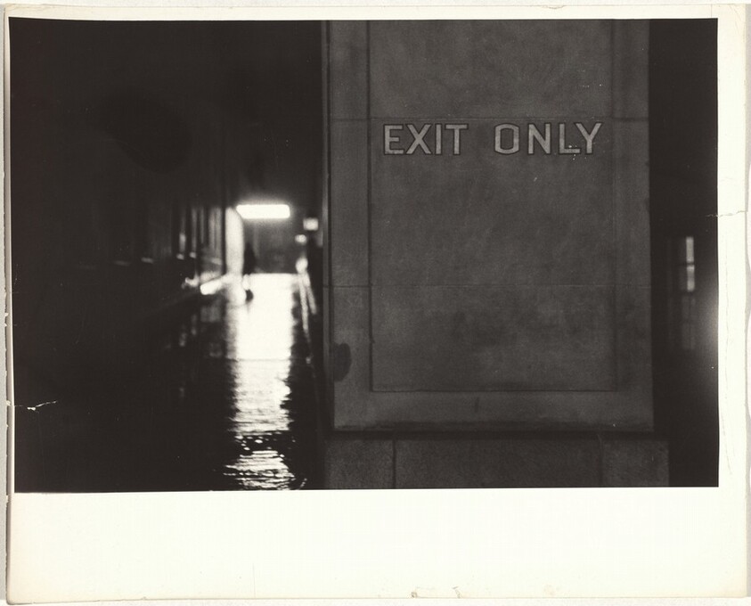 Sign, "Exit Only," movie premiere--Hollywood