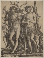 Apollo and Hyacinthus, Marcantonio Raimondi after Francesco Francia, 1506