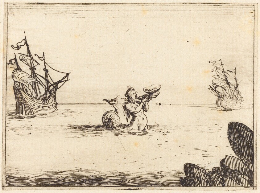 Siren between Two Ships