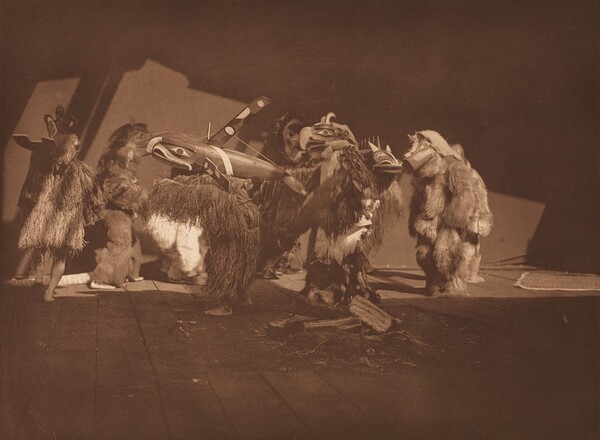 Group of Winter Dancers - Qágyuhl [Plate 348]