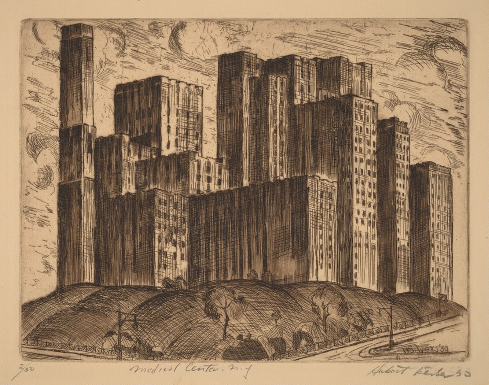 Medical Center, NY, Herbert Ferber, 1930
