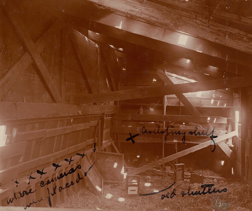 Interior of the Camera Shed at Leland Stanford's Horse Farm in Palo Alto