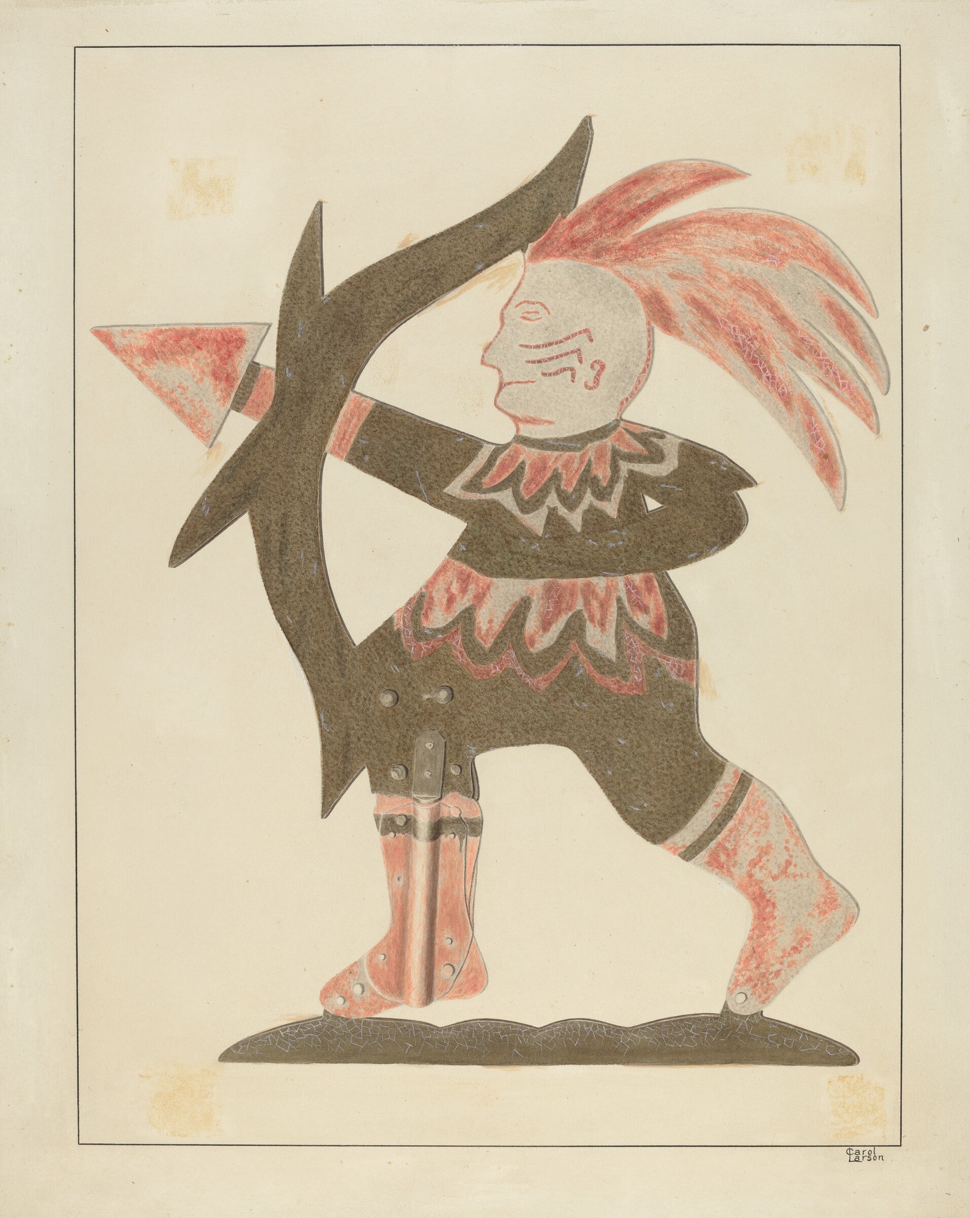 Indian Weather Vane, Carol Larson, c. 1936