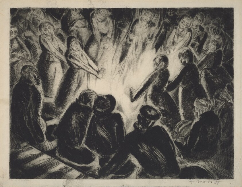 Burning of Clothes, Pinion Indian Reservation