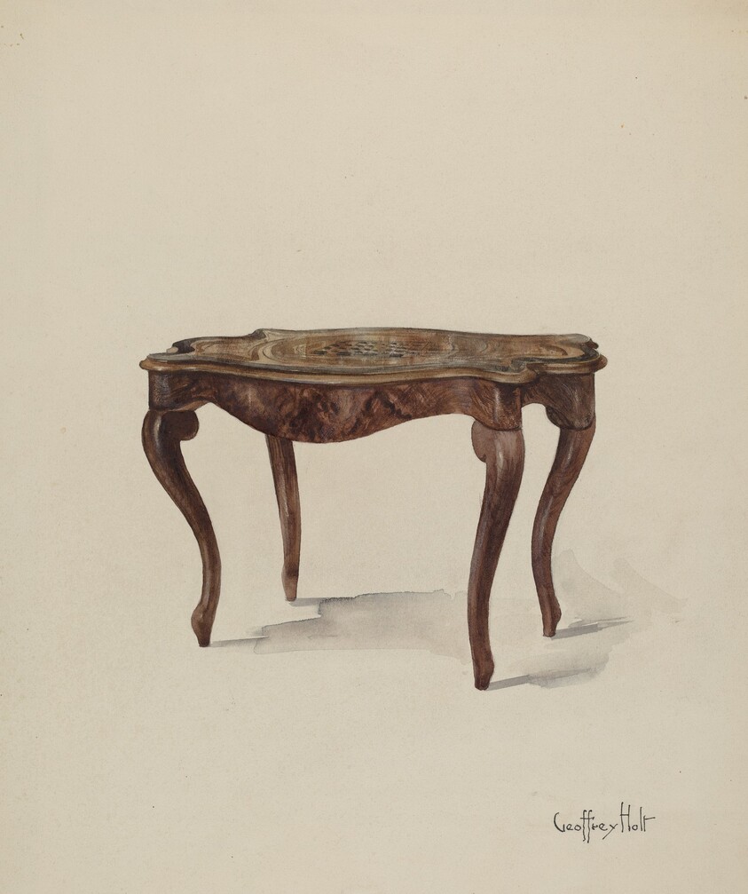 Marquetry Table, Showing Style