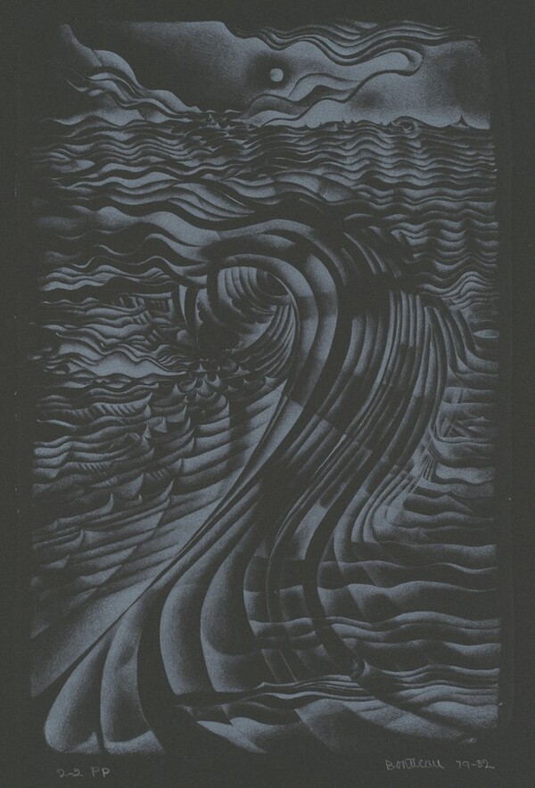 Study for Untitled Print (White on Black)