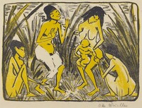 Finding of Moses (Auffindung des Moses), Otto Mueller, c. 1920