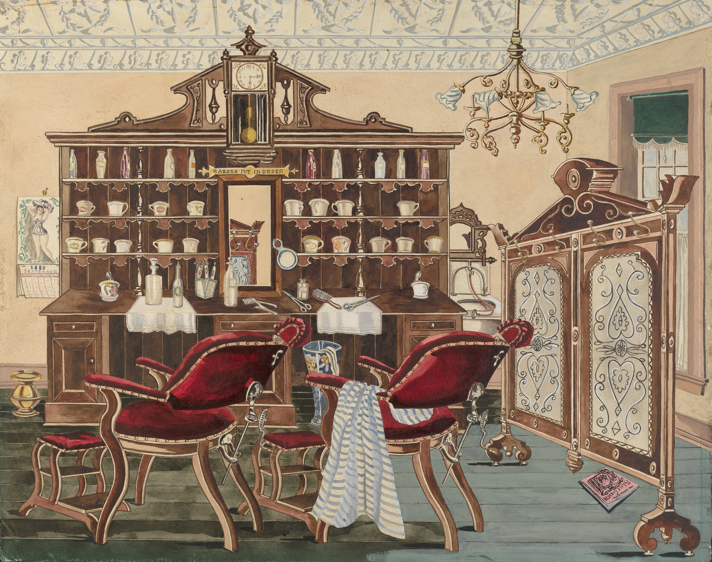 Barber Shop, Perkins Harnly, 1935/1942