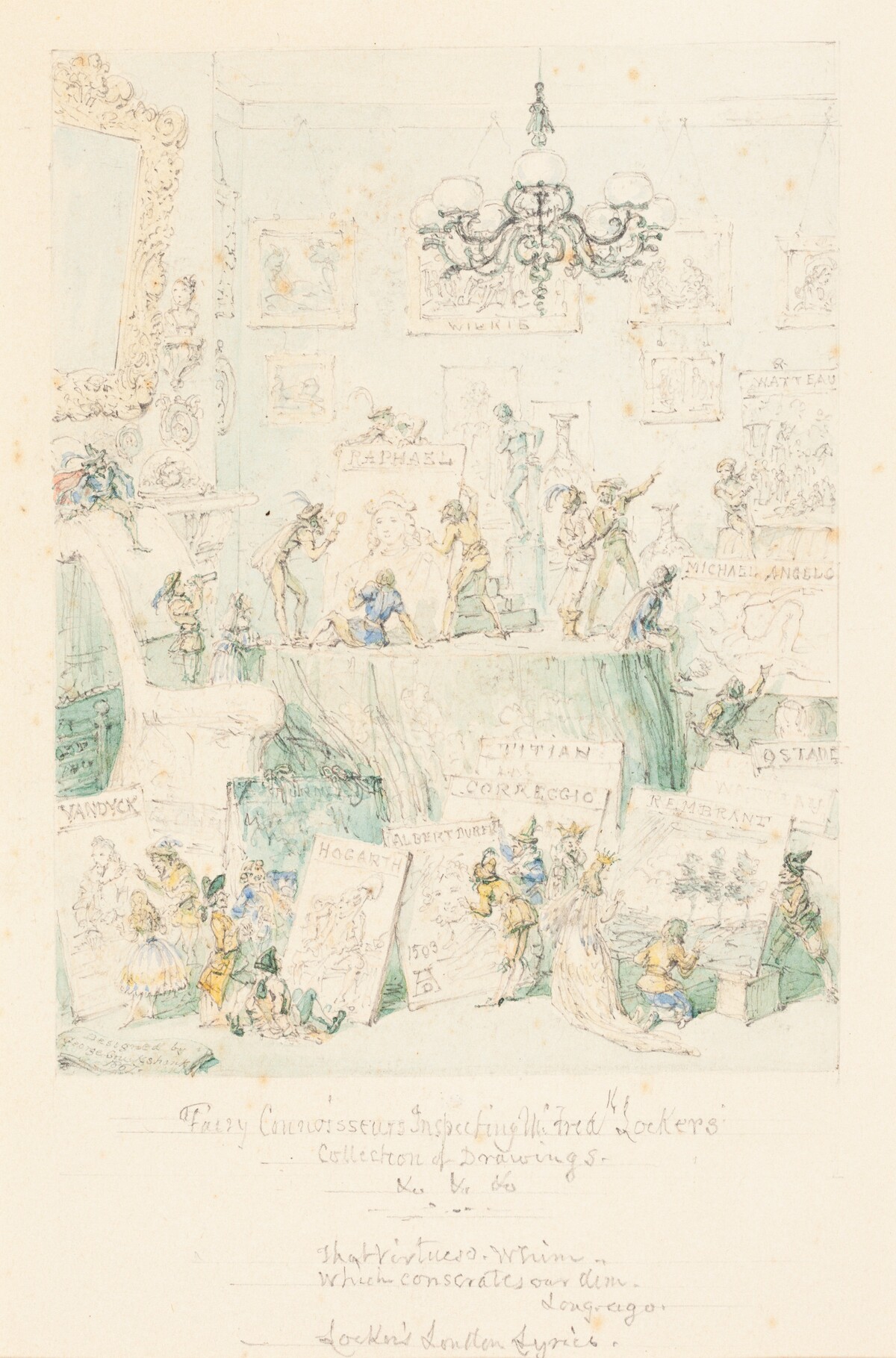 Fairy Connoisseurs Inspecting Mr. Frederick Locker's Collection of Drawings