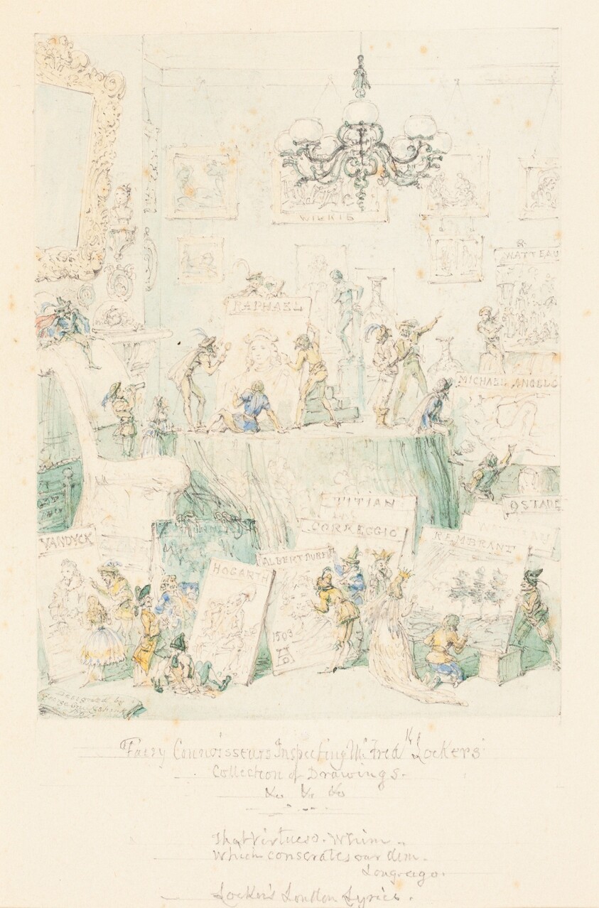 Fairy Connoisseurs Inspecting Mr. Frederick Locker's Collection of Drawings