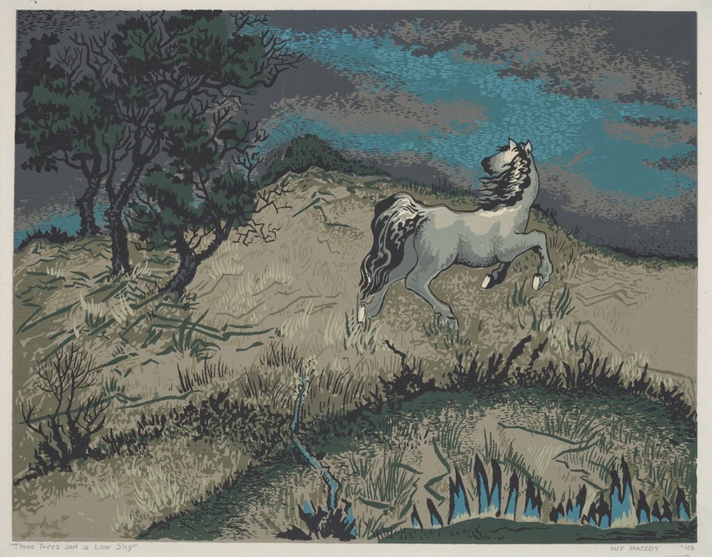 Three Trees and a Low Sky, Guy MacCoy, 1943