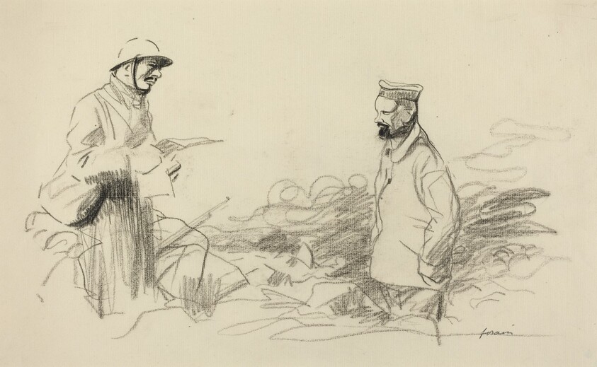 Poilu Acknowledging German Soldier