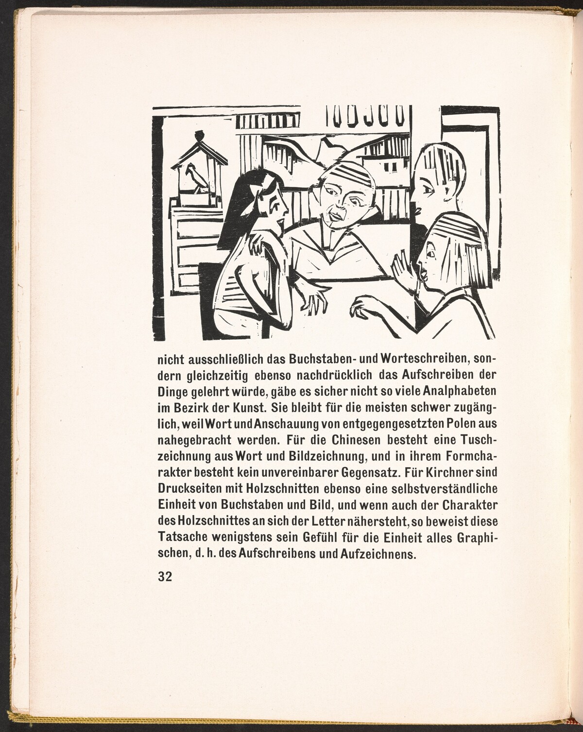 In-text plate from Kirchner Zeichnungen (Kirchner Drawings)