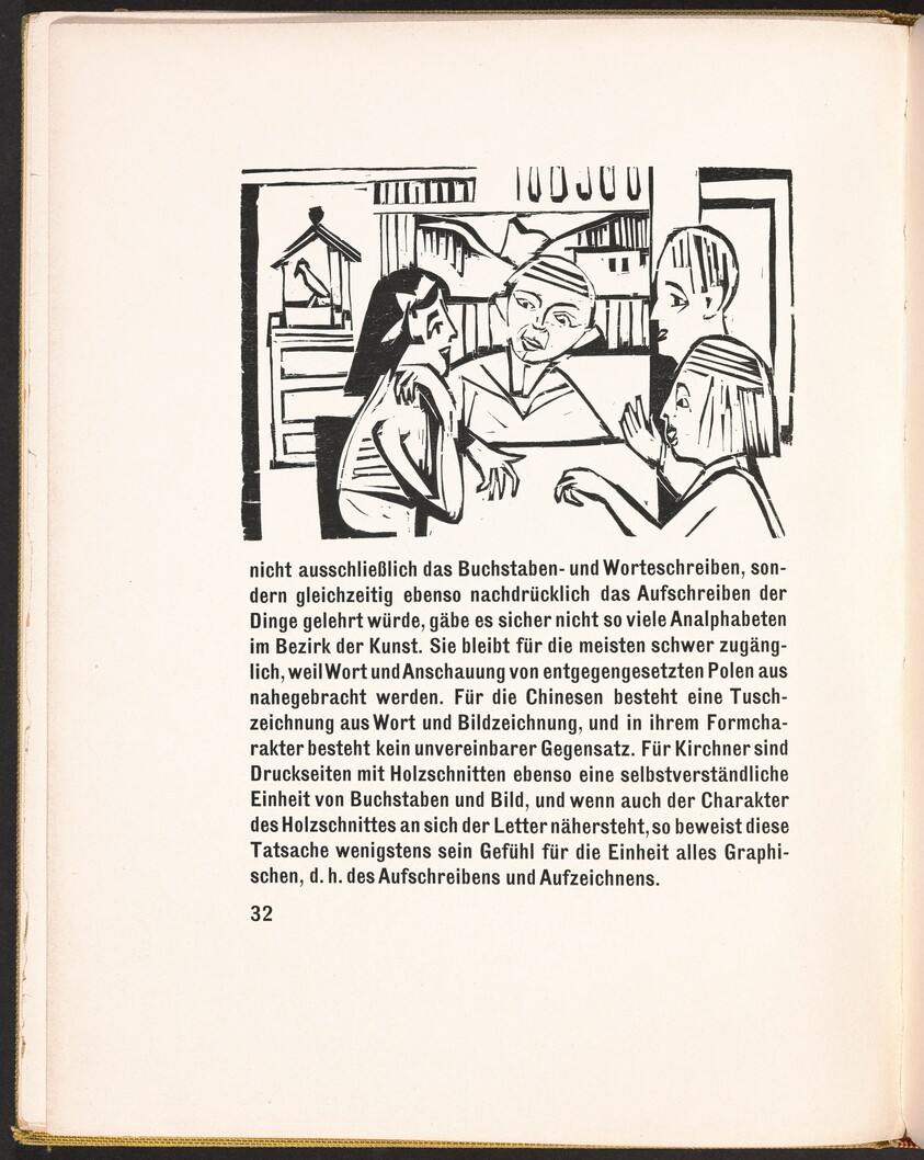 In-text plate from Kirchner Zeichnungen (Kirchner Drawings)