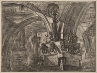 The Pier with a Lamp, Giovanni Battista Piranesi, published 1749/1750