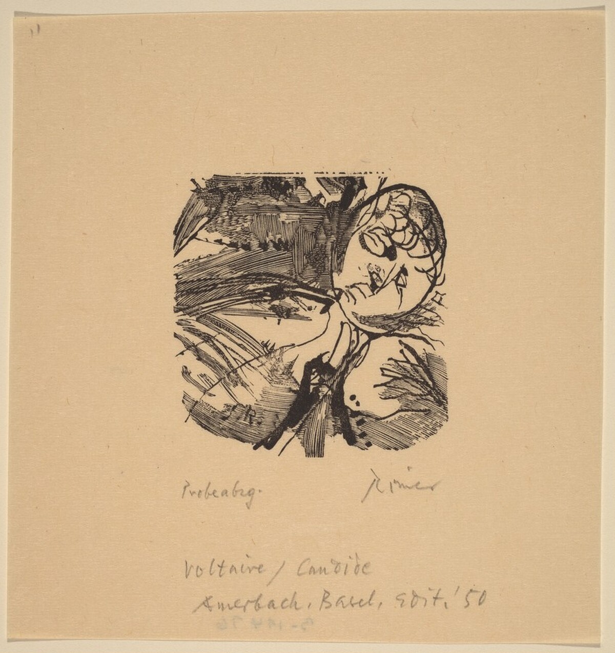 Illustration to Voltaire, "Candide"