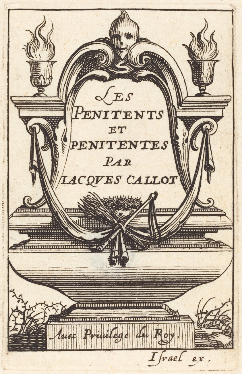 Frontispiece for Callot's "The Penitents"