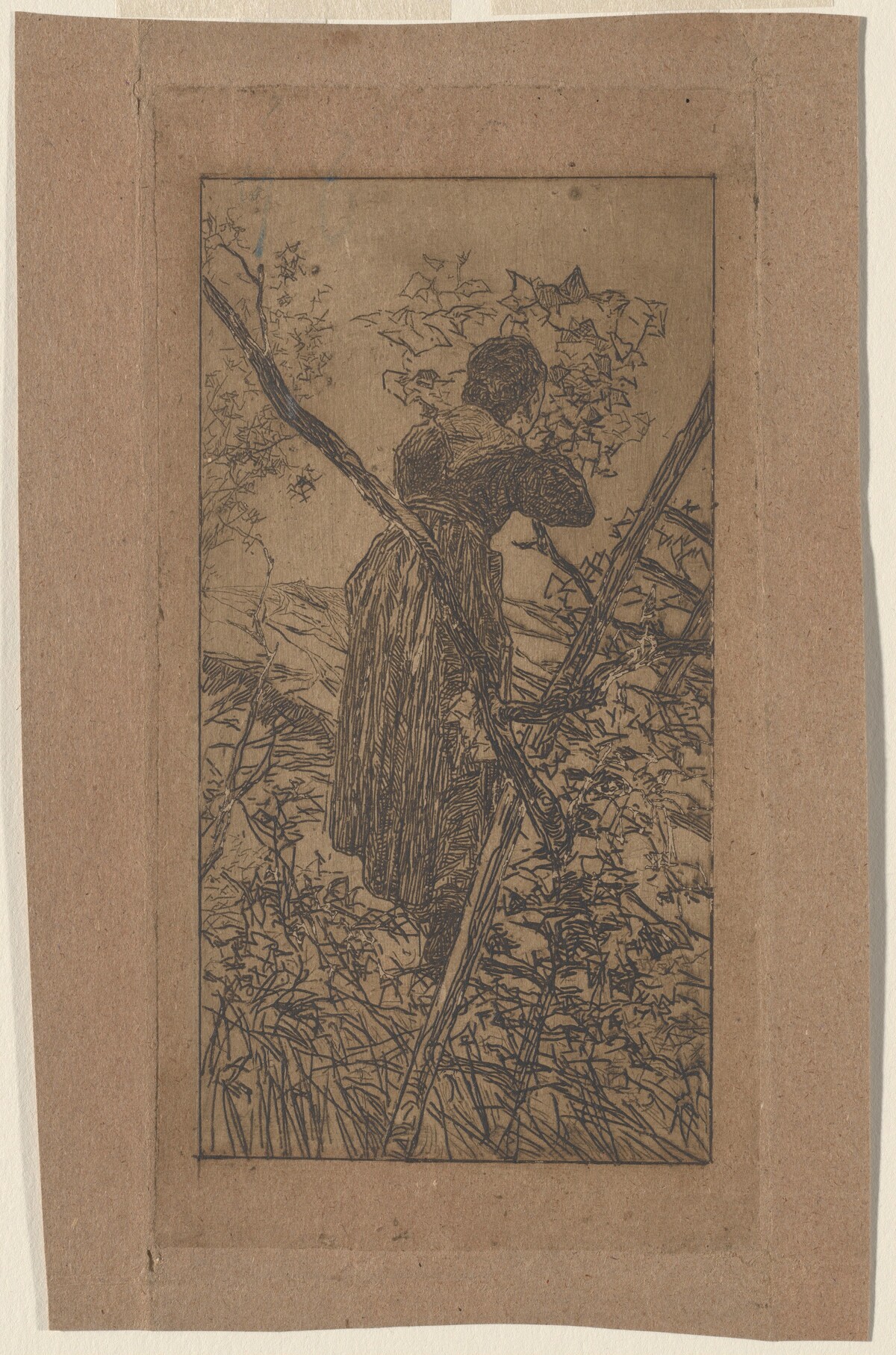 Gathering Leaves (Raccoglitrice di foglie)