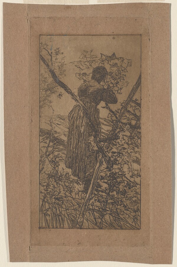 Gathering Leaves (Raccoglitrice di foglie)