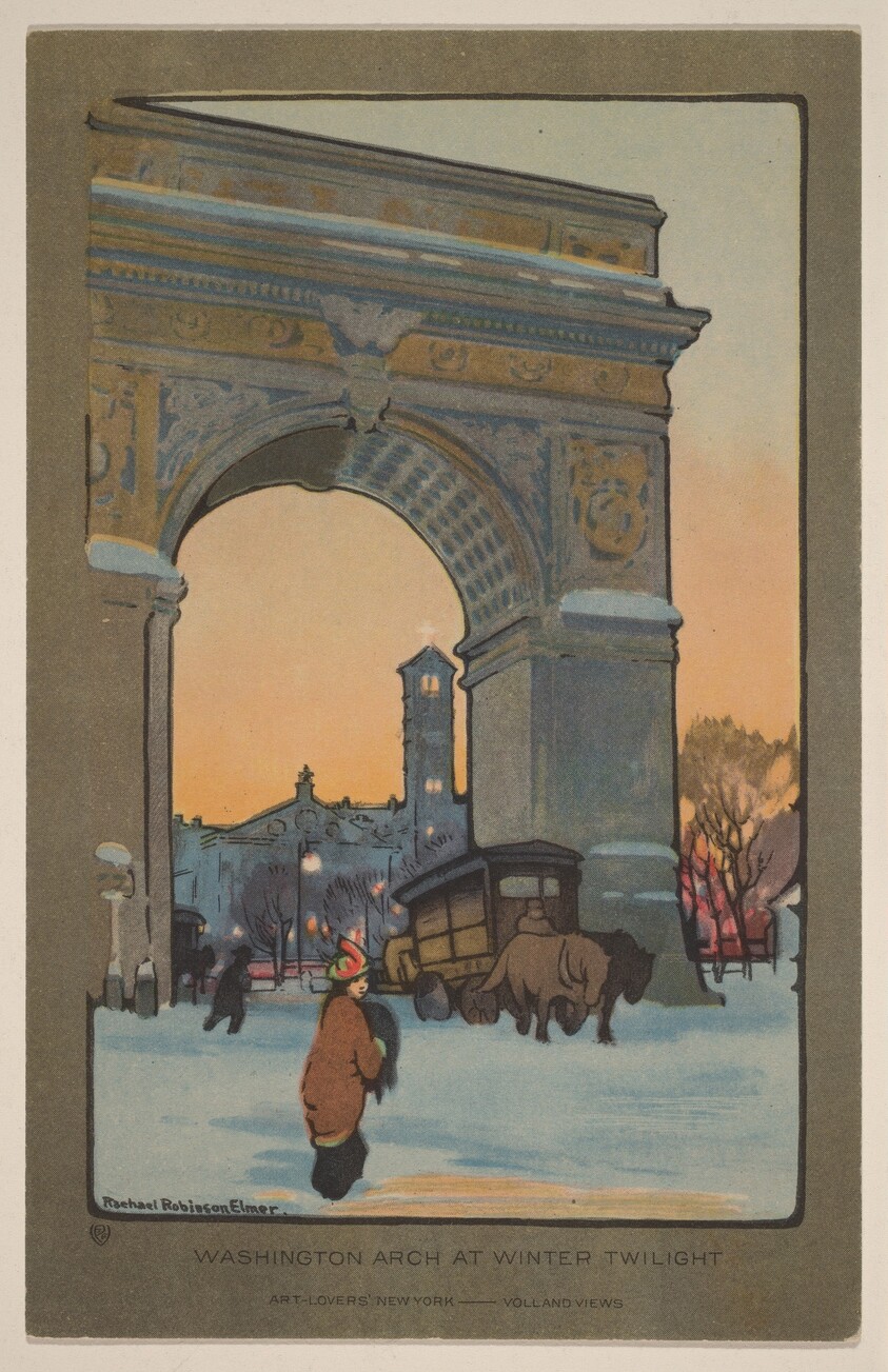 Washington Arch at Winter Twilight