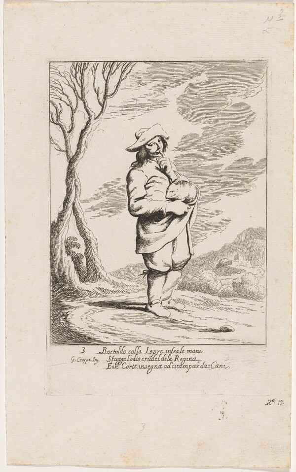 Bertoldo Holding a Hare