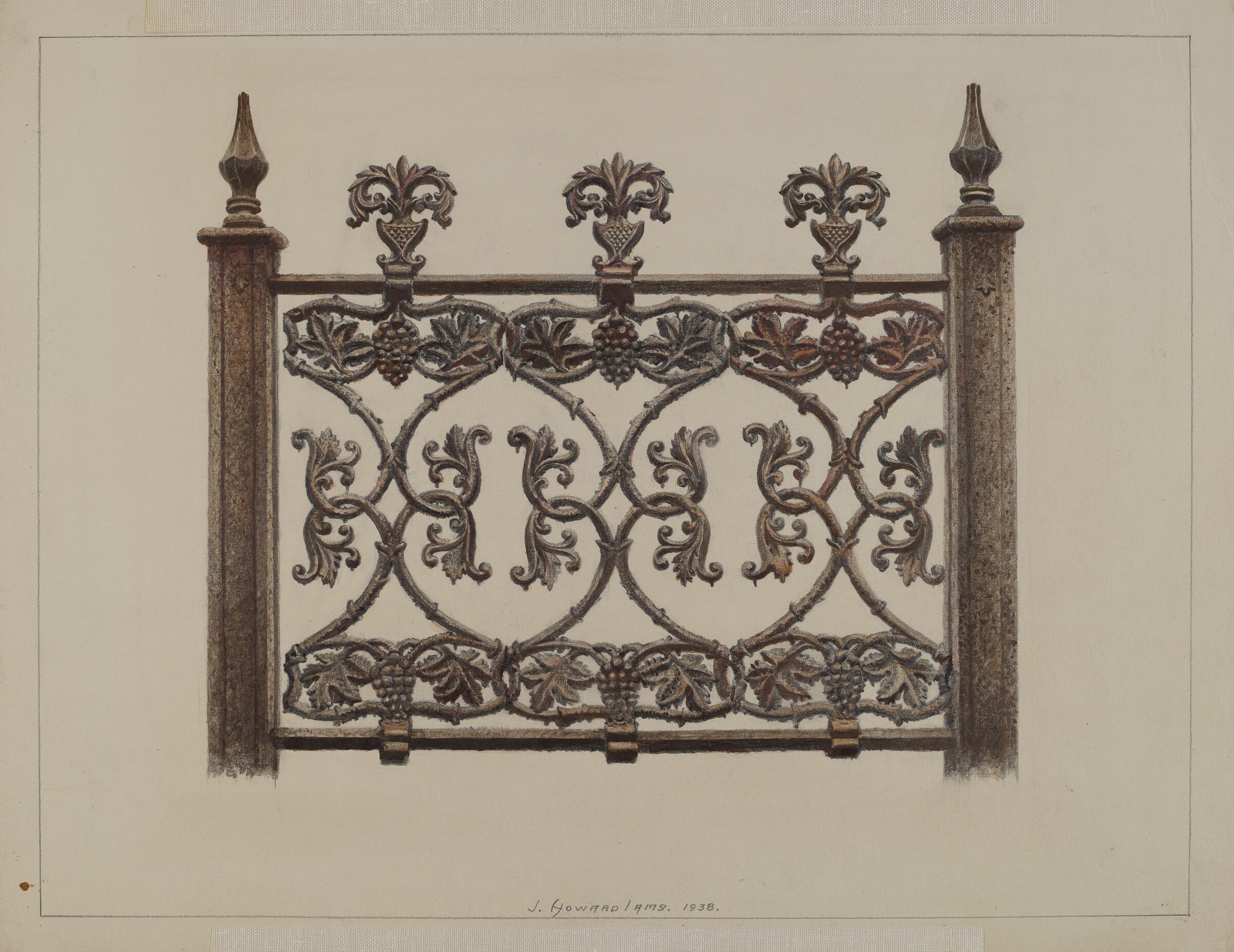 Fence Panel, J. Howard Iams, 1938