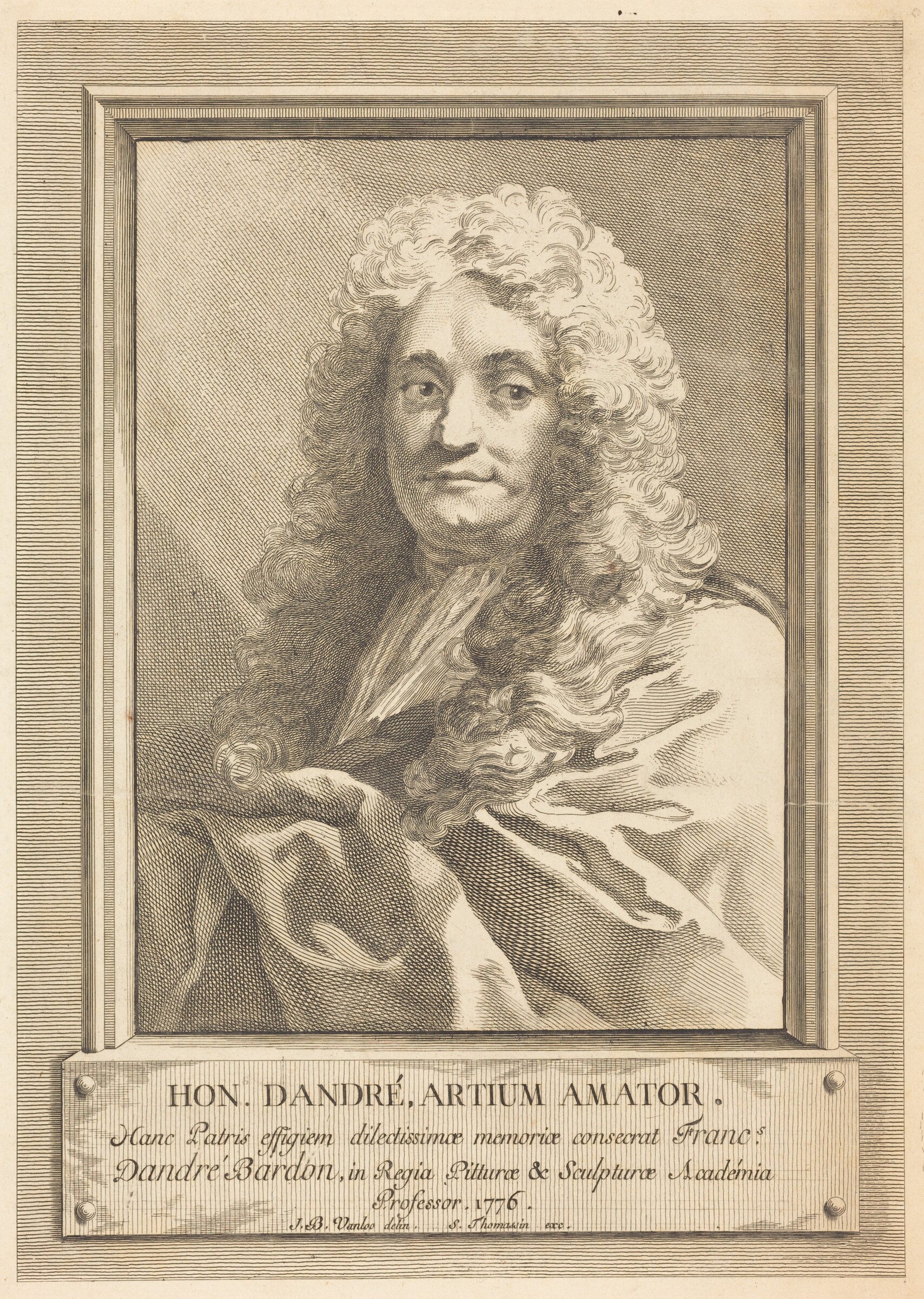 Portrait of the Artist's Father, Michel-François Dandré-Bardon after Jean-Baptiste Van Loo, 1776