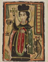 Retablo - St. Procopio, Majel G. Claflin, 1935/1942