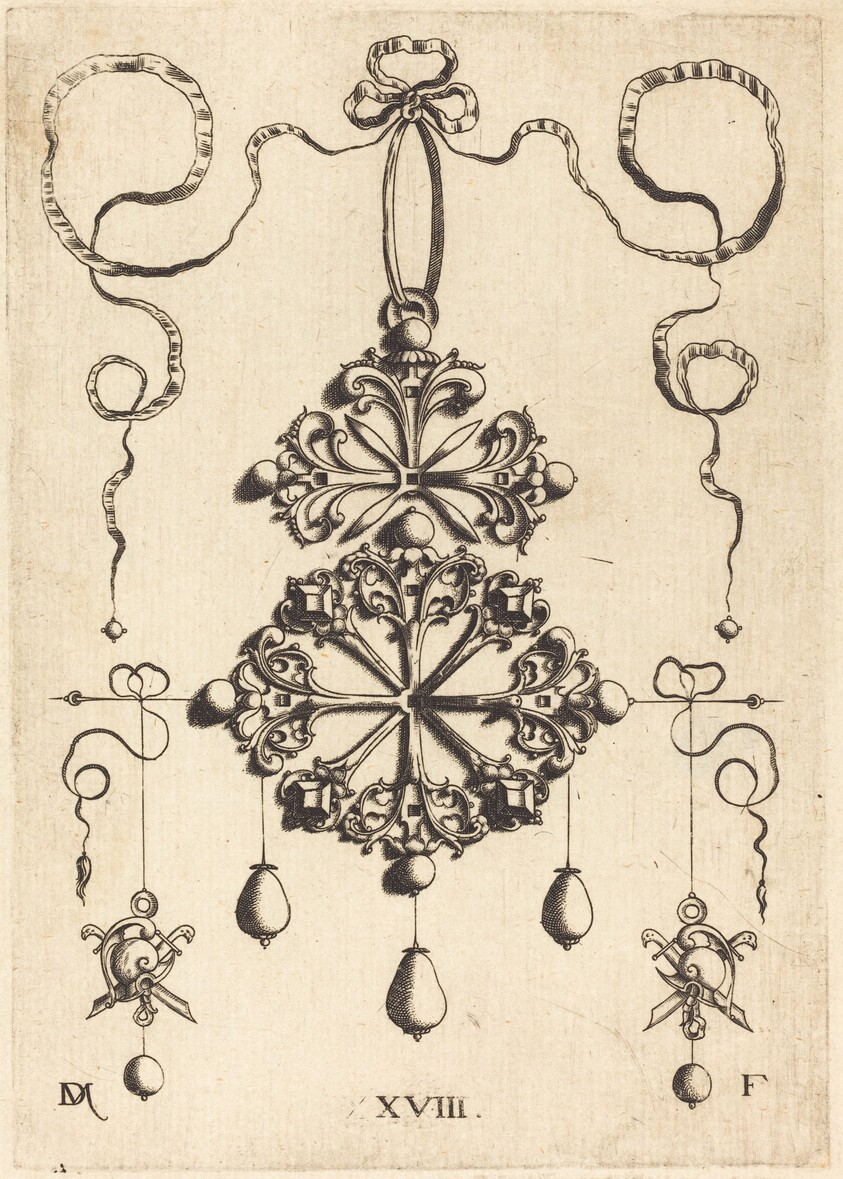 Pendant with Two Double Crosses
