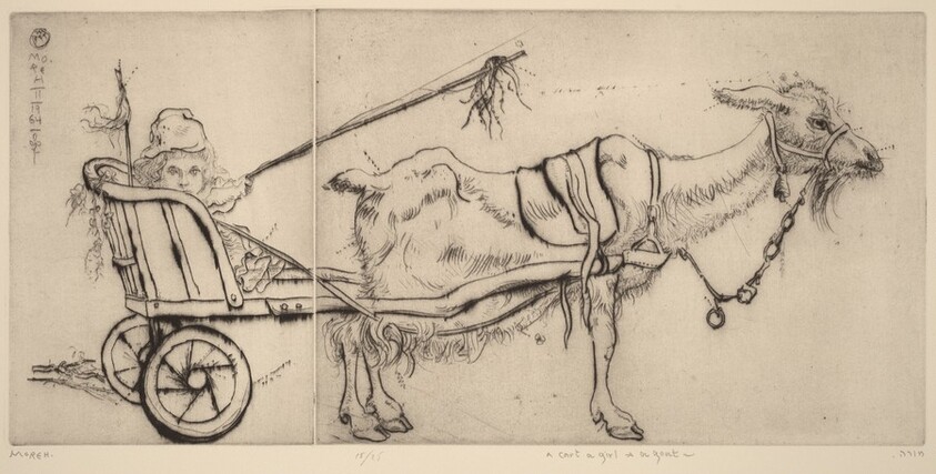A Cart, A Girl, and a Goat