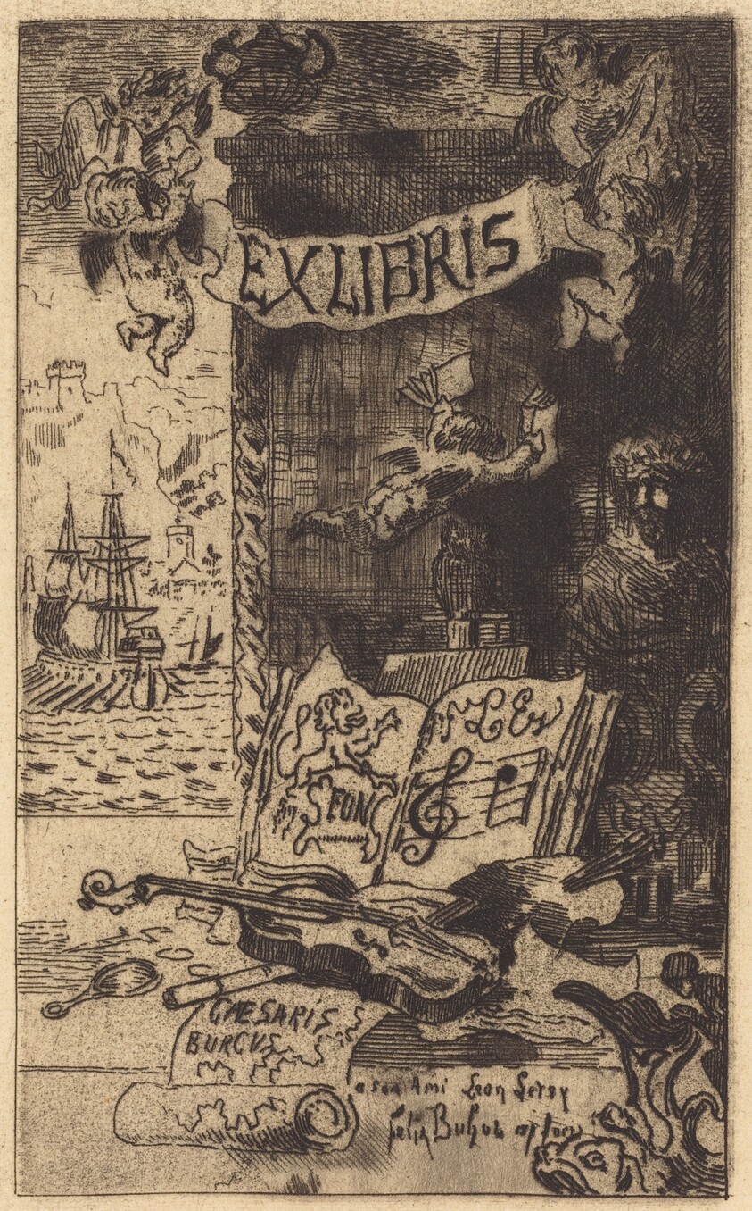 Ex-libris de Léon Lerey (Ex-libris of Leon Lerey)