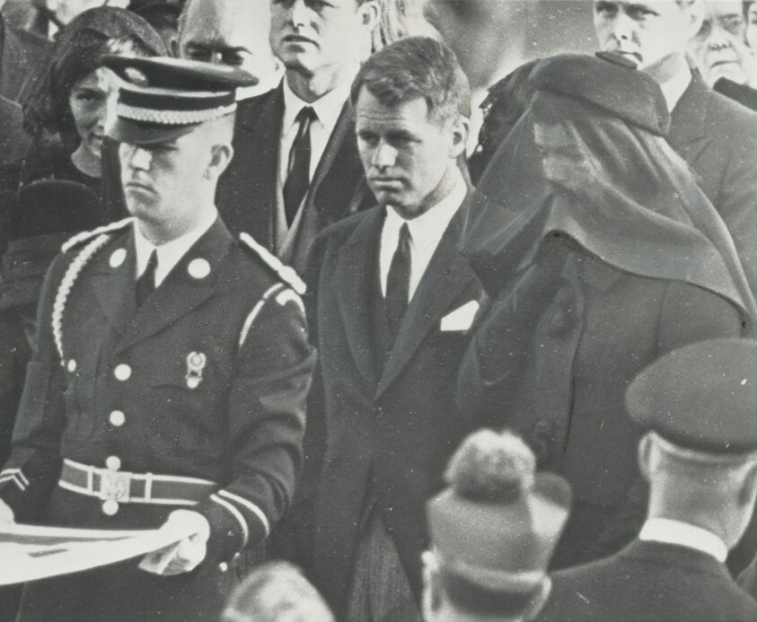 Jackie Kennedy Chokes Back Her Grief