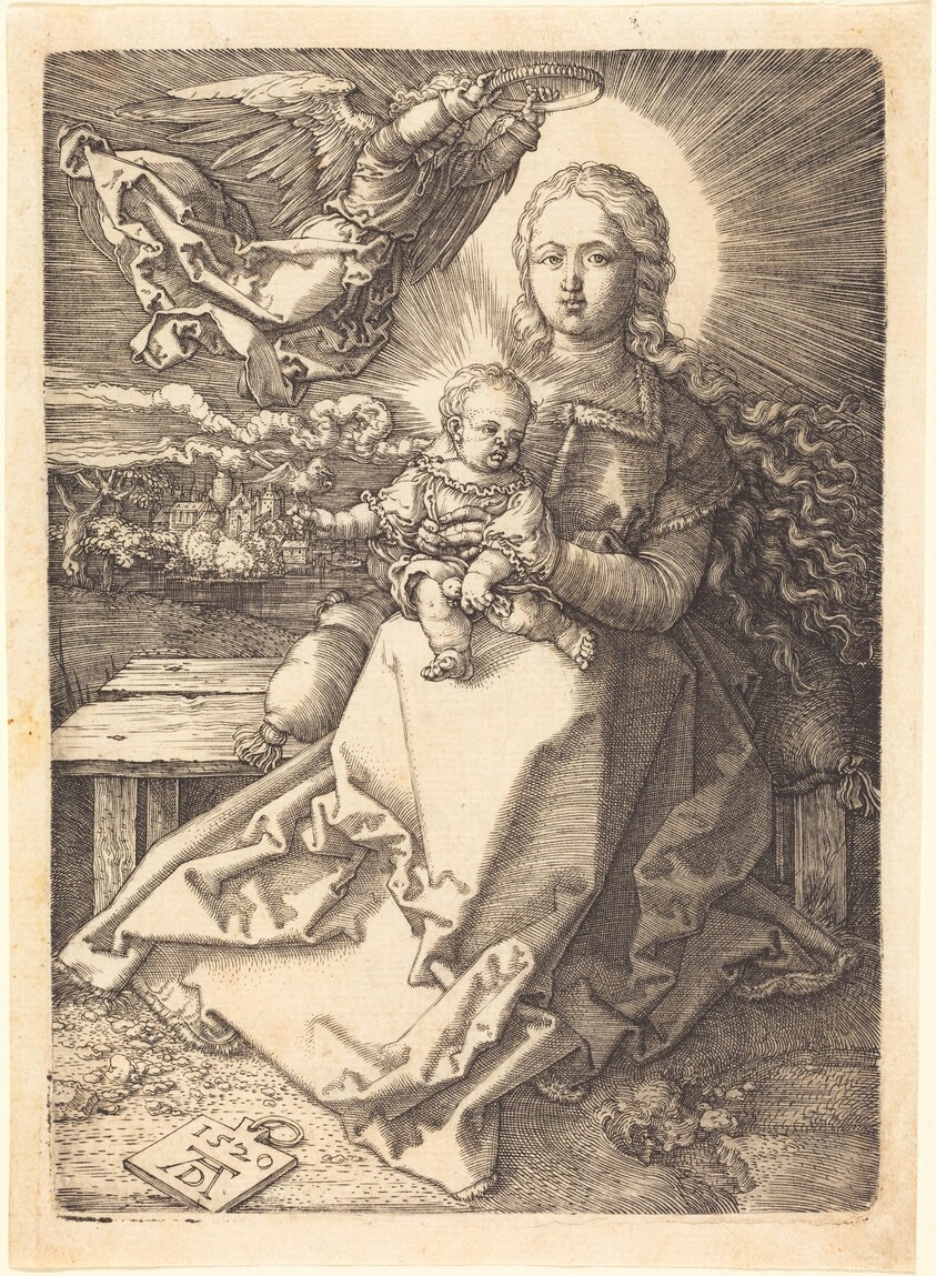 The Virgin and Child Crowned by One Angel