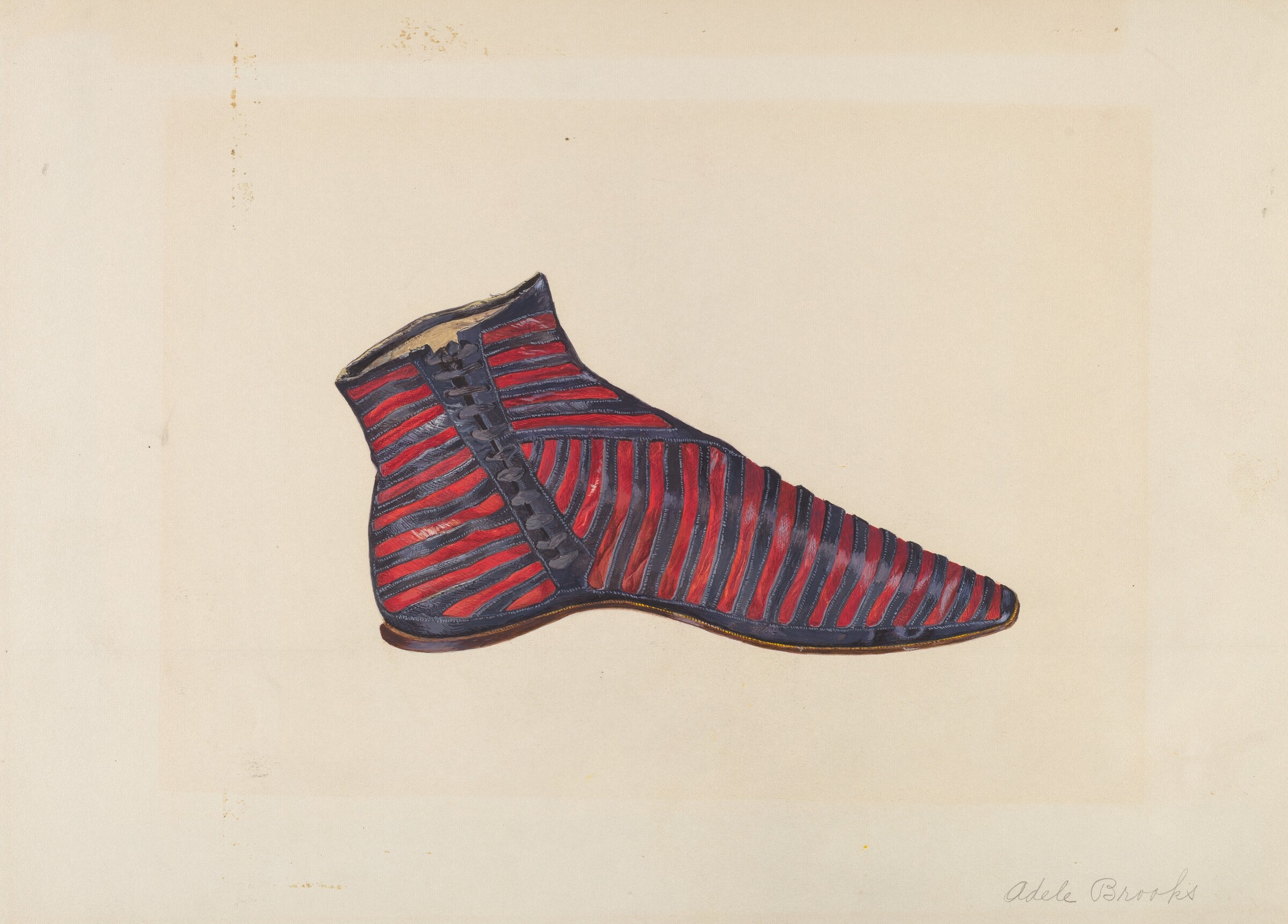 Woman's Slipper, Adele Brooks, c. 1938