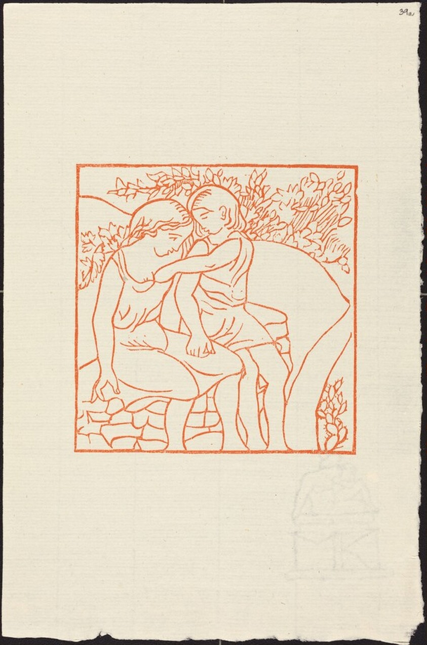 Third Book: Daphnis Puts the Apple into Chloe's Bosom, First Conception (Daphnis met le pomme entre seins de Chloe, variante)