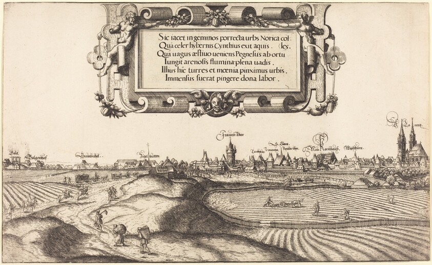 View of Nuremberg from the East [left section]