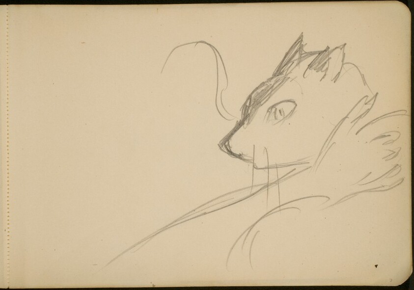 Studie einer Katze (Study of a Cat) [p. 3]