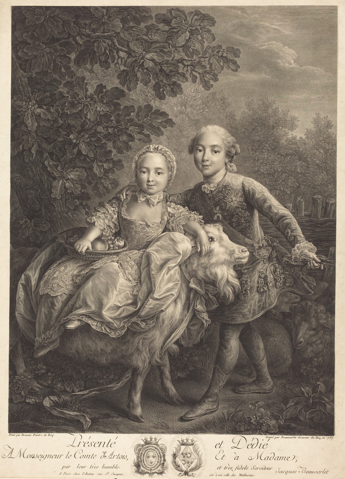 The Comte d'Artois and His Sister Mademoiselle Clotilde