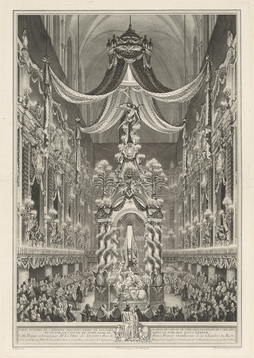 Pompe funèbre de Catherine Opalinska