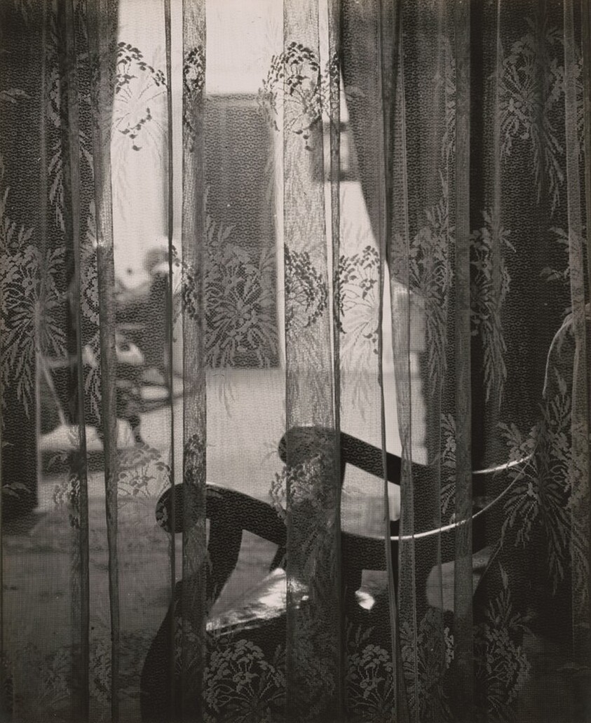 Through the Lace Curtain, near Norfolk, Nebraska