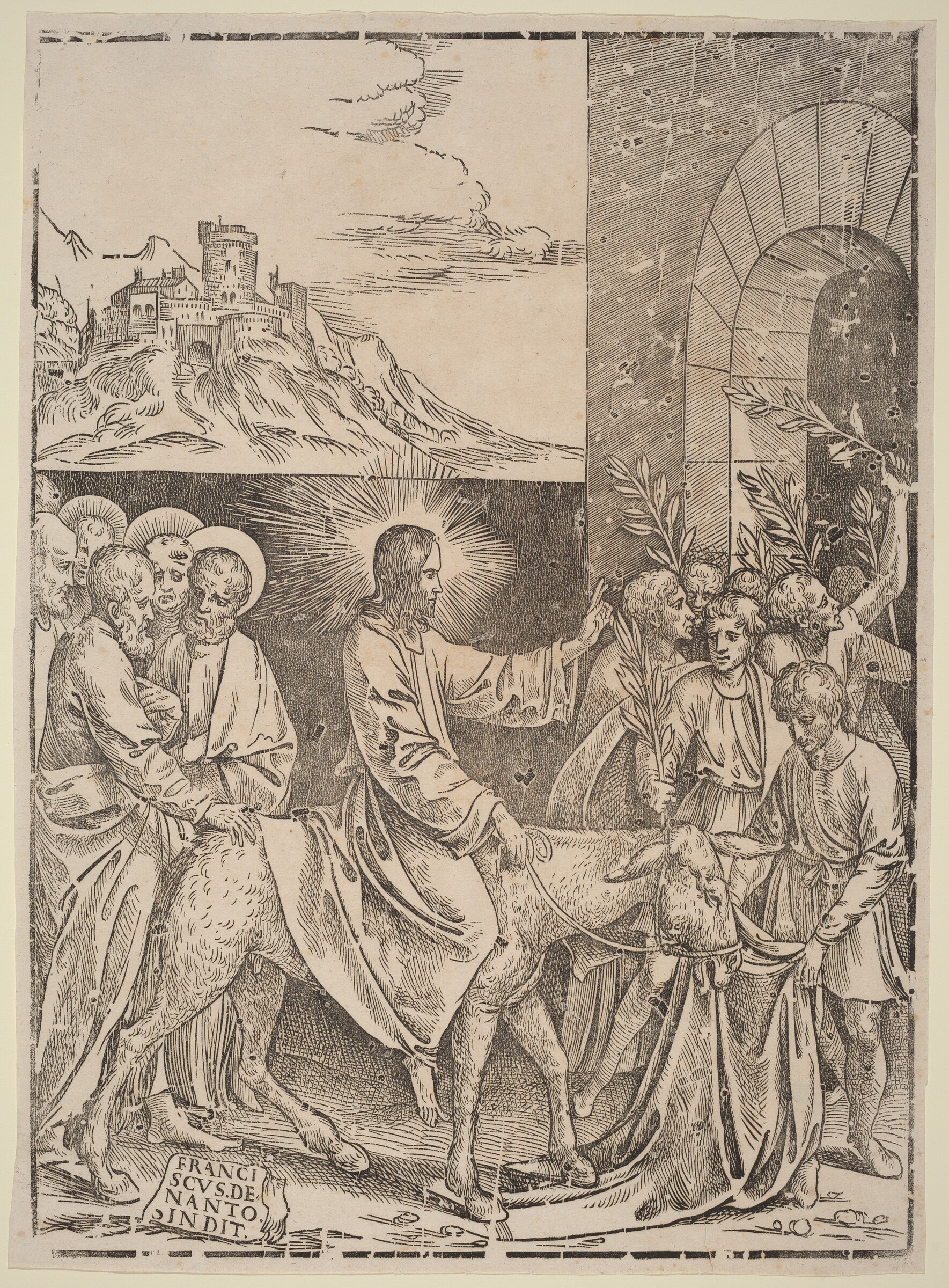 Christ's Entry into Jerusalem, Francesco Denanto